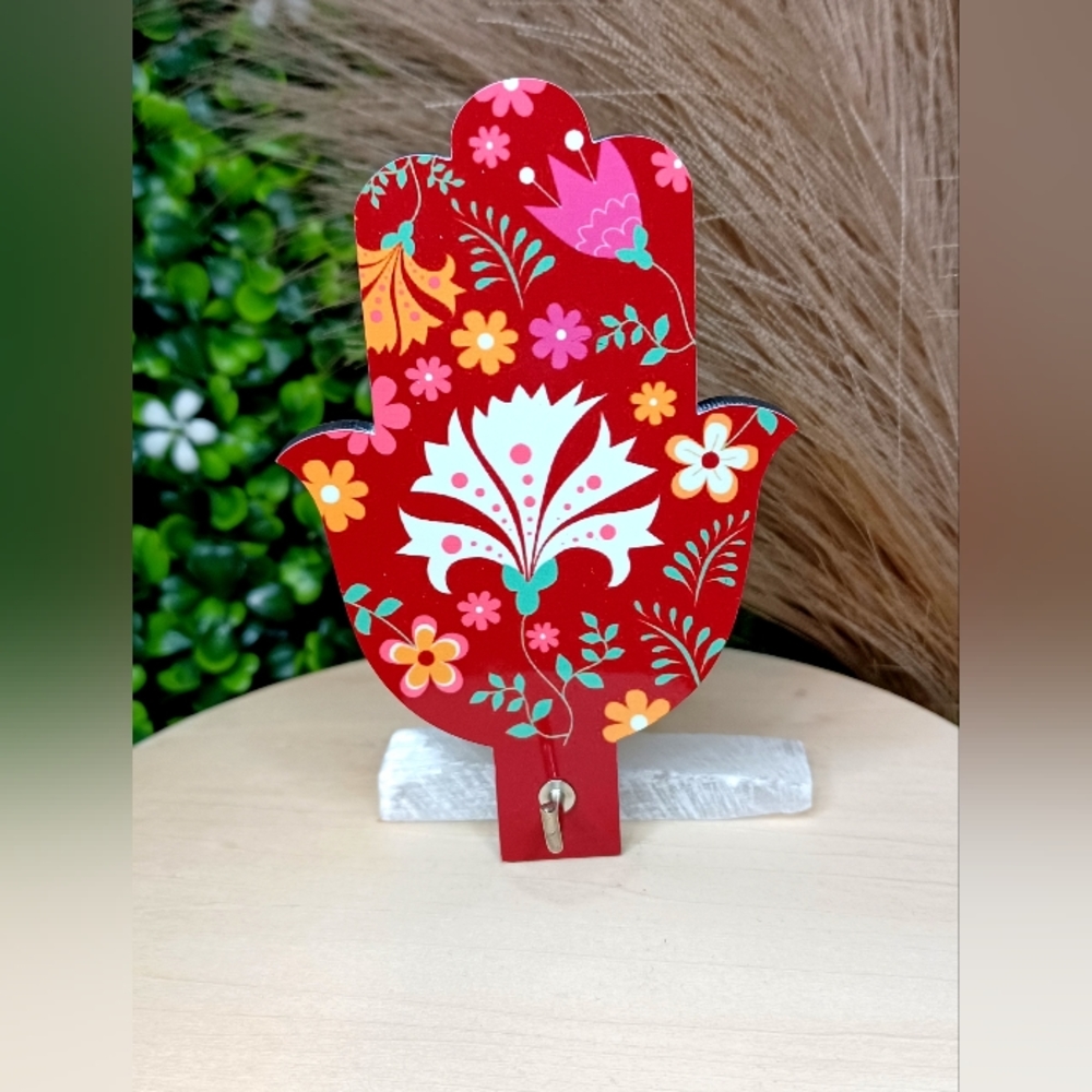 ● Cute Hamasa Hand Wall Decor With Hook- Peel N Stick Back